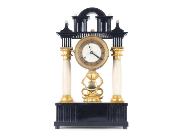 Biedermeier Säulenuhr