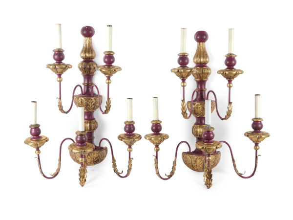 Paar dekorative Wandleuchter