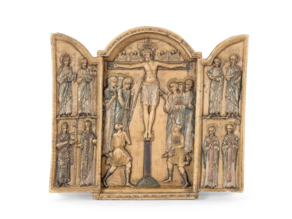 Relief nach einem romanischen Flügelaltar