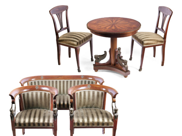 Sitzgarnitur im Stil des Empire