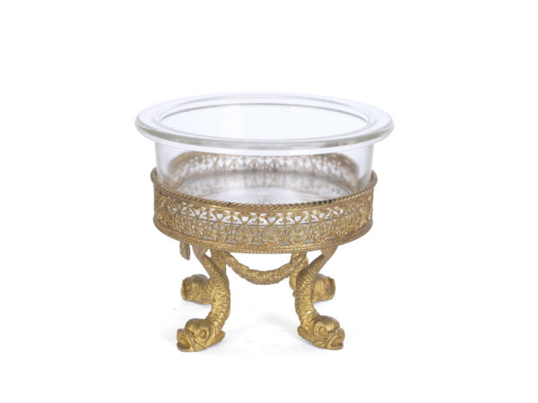 Kleiner Tafelaufsatz mit Glaseinsatz