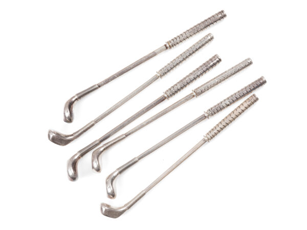 6 Zahnstocher in Form von Golfschlägern