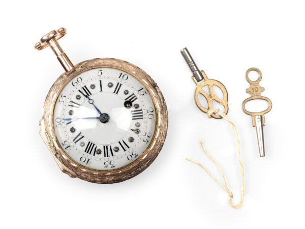 Goldene Spindeltaschenuhr