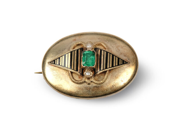 Goldene Brosche