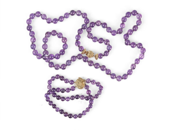 Amethyst-Schmuckgarnitur