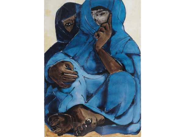 Beduinenfrauen in blauem Gewand