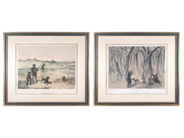 Paar jagdliche Darstellungen